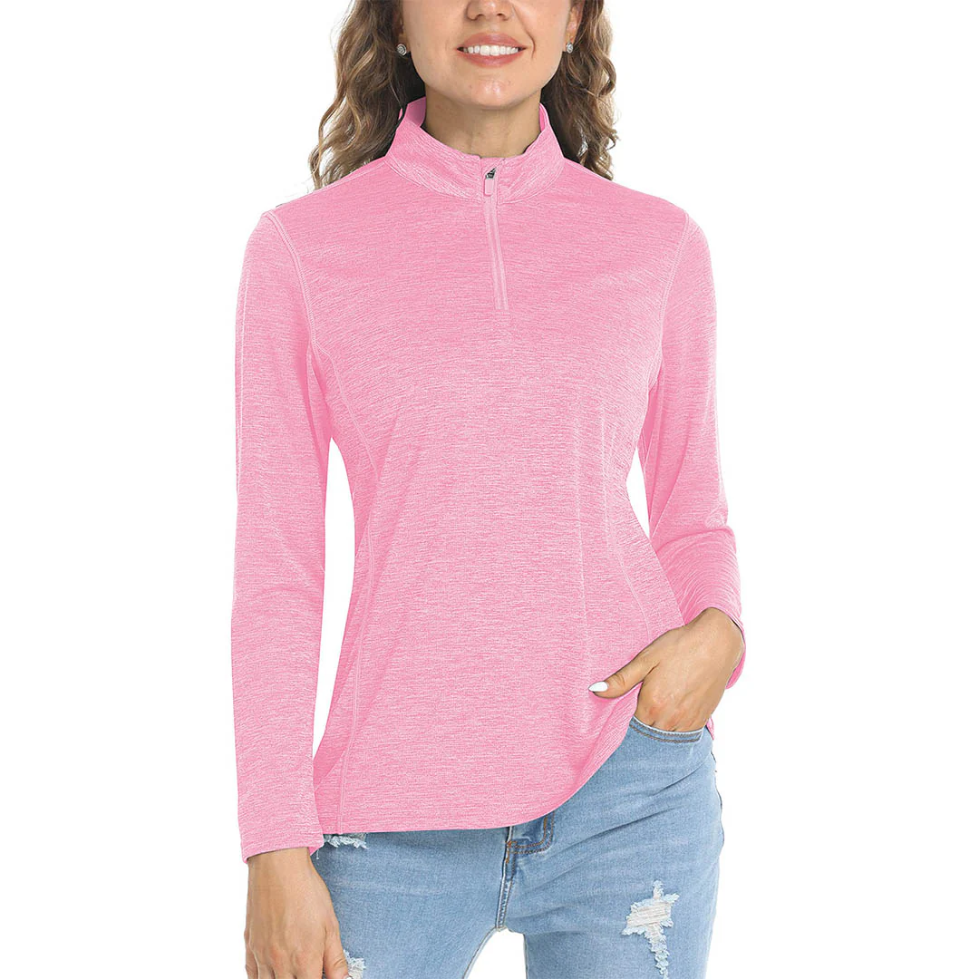 Women's UPF 50+ 1/4 Zip Quick Dry Hiking Shirts