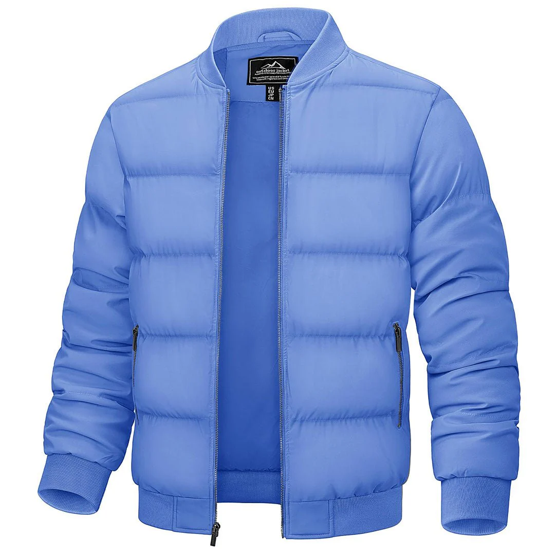 Men's Quilted Puffer Jacket Lightweight Water-Resistant Warm Winter Coat