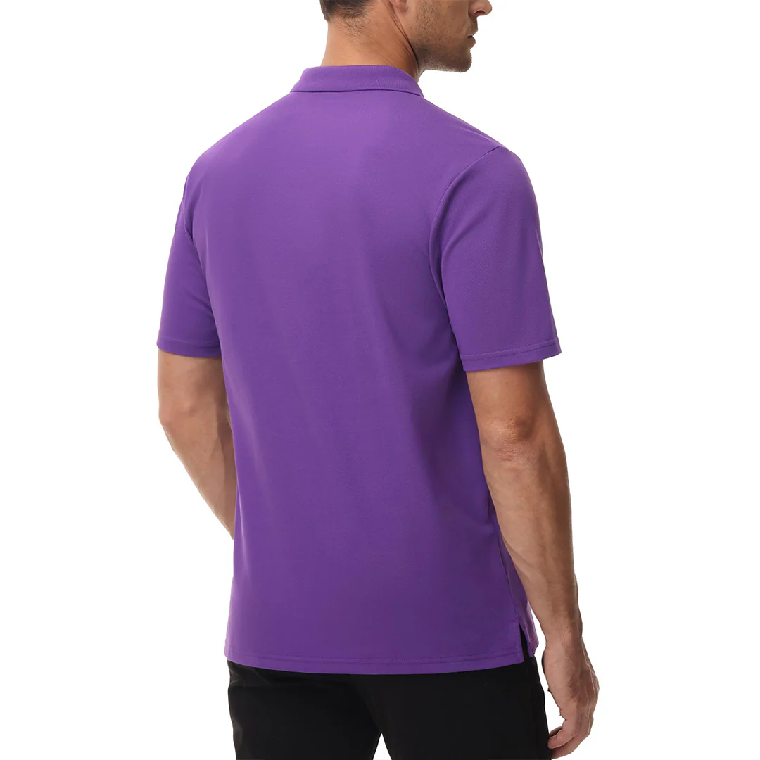 Men's Moisture Wicking Golf Polo Shirts with Pocket