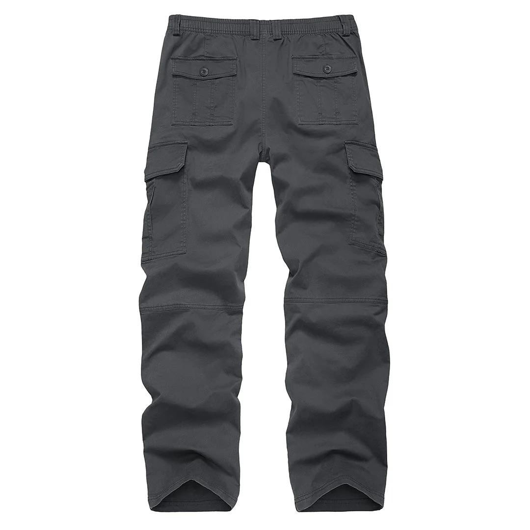 Men's Cotton Casual Classic Straight Leg Pants