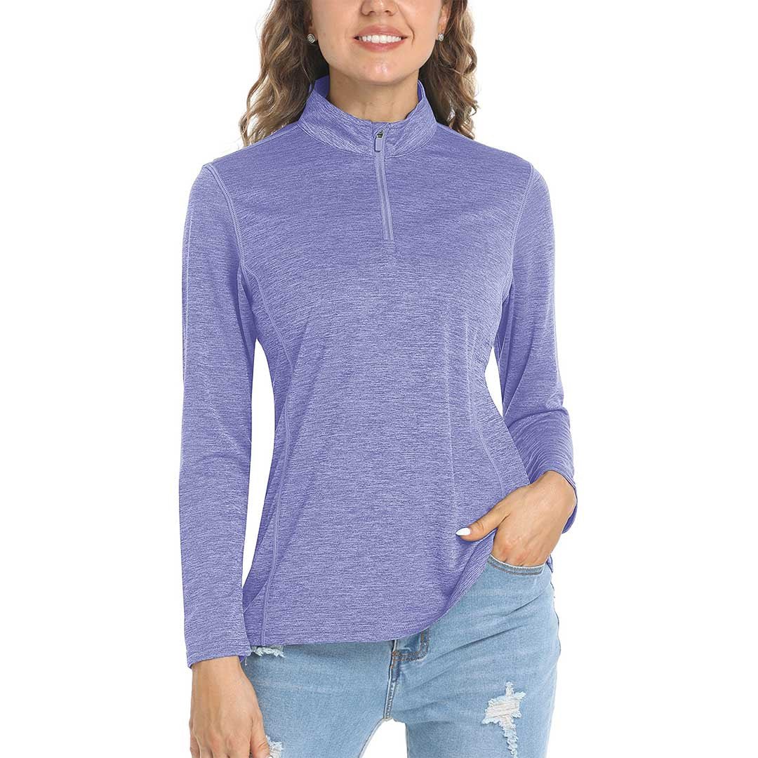 Women's UPF 50+ 1/4 Zip Quick Dry Hiking Shirts