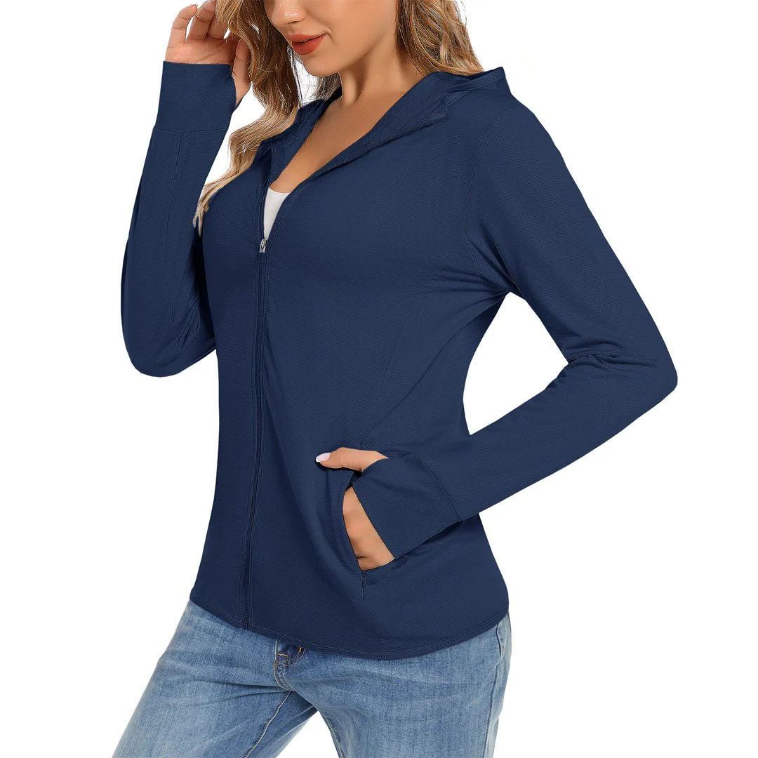 Women's Sun Protection Golf Shirts Quick Dry Long Sleeve