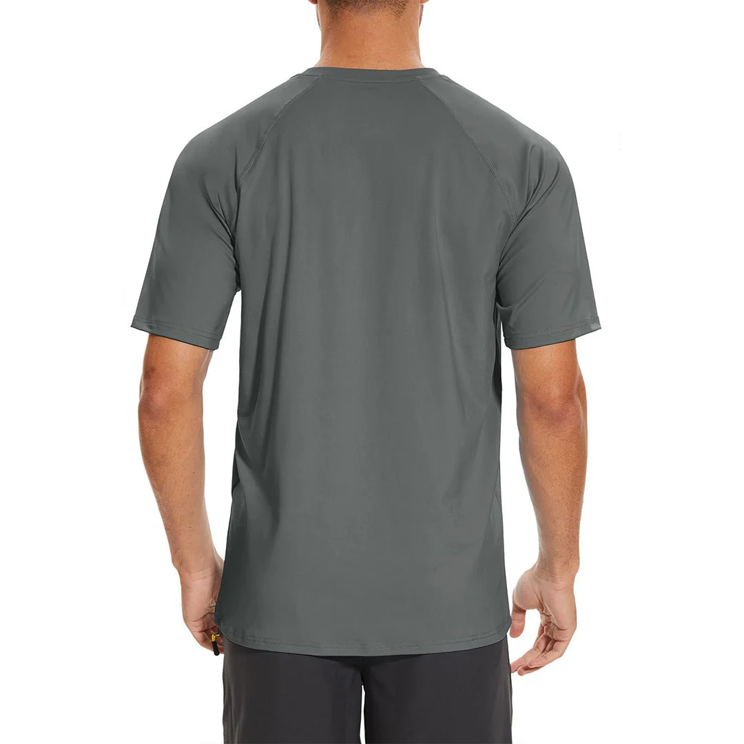 Men's UPF 80+ Breathable Quick-Dry Outdoor Swim T-Shirt