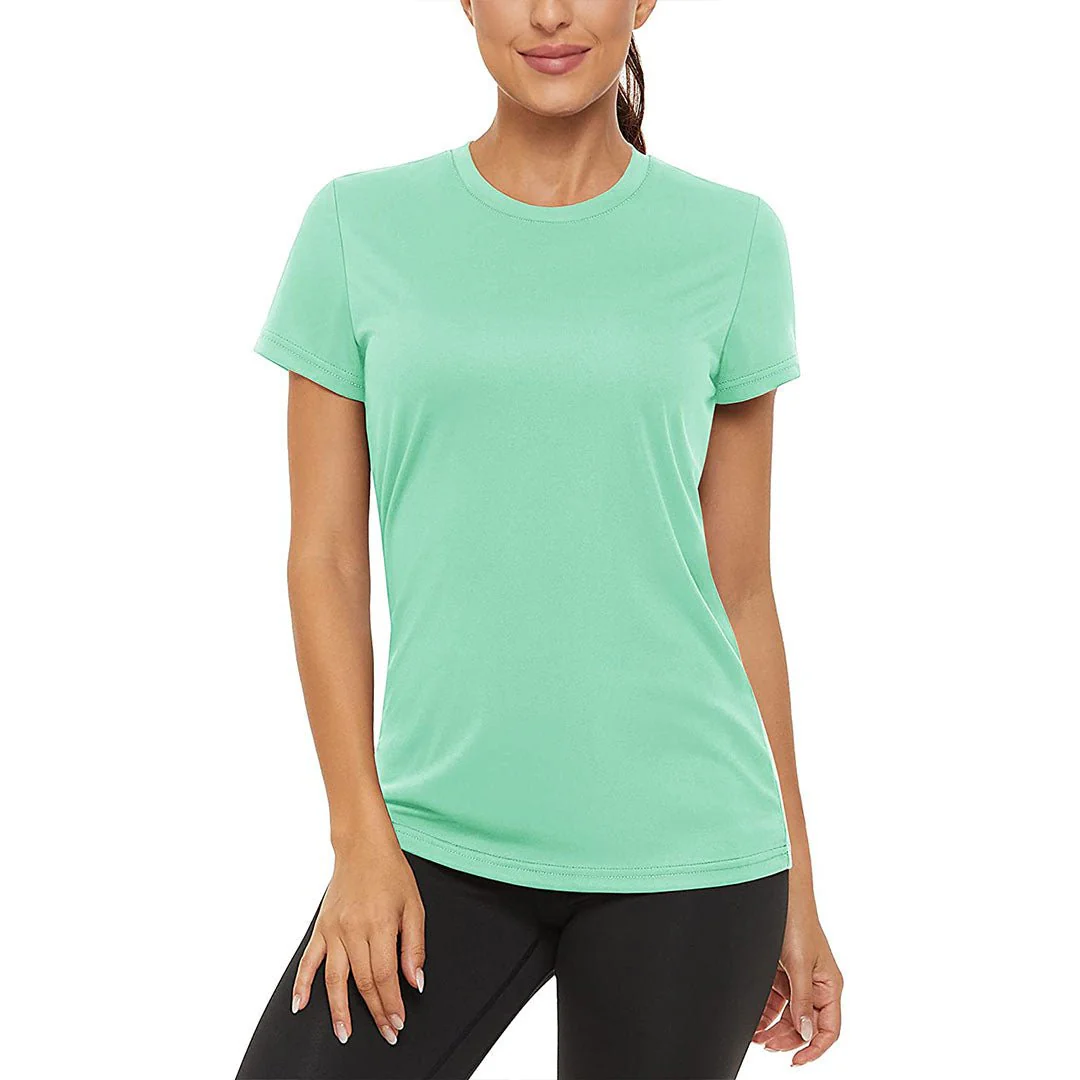 Women's Sun Protection Quick Dry Outdoor Yoga Running T-shirts