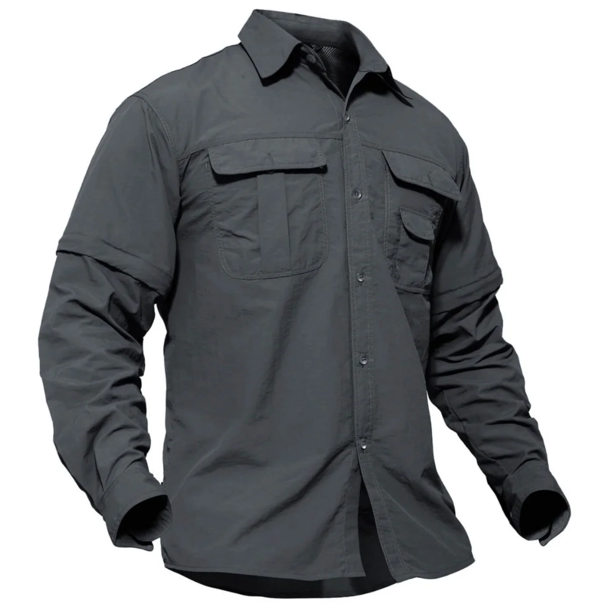 Men's Breathable Quick-Dry Convertible Outdoor Shirt