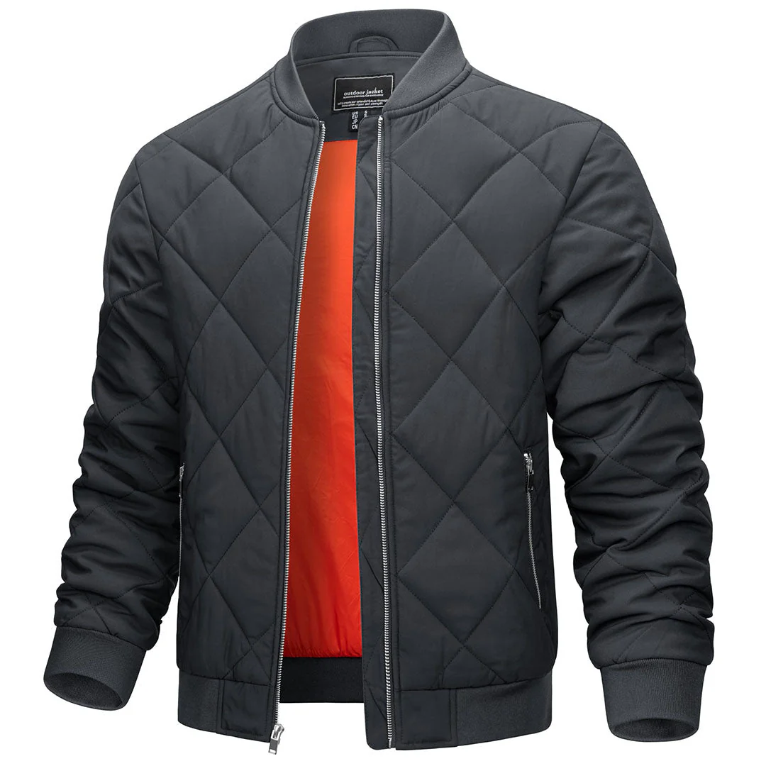 Men's Winter Windproof Bomber Varsity Jackets