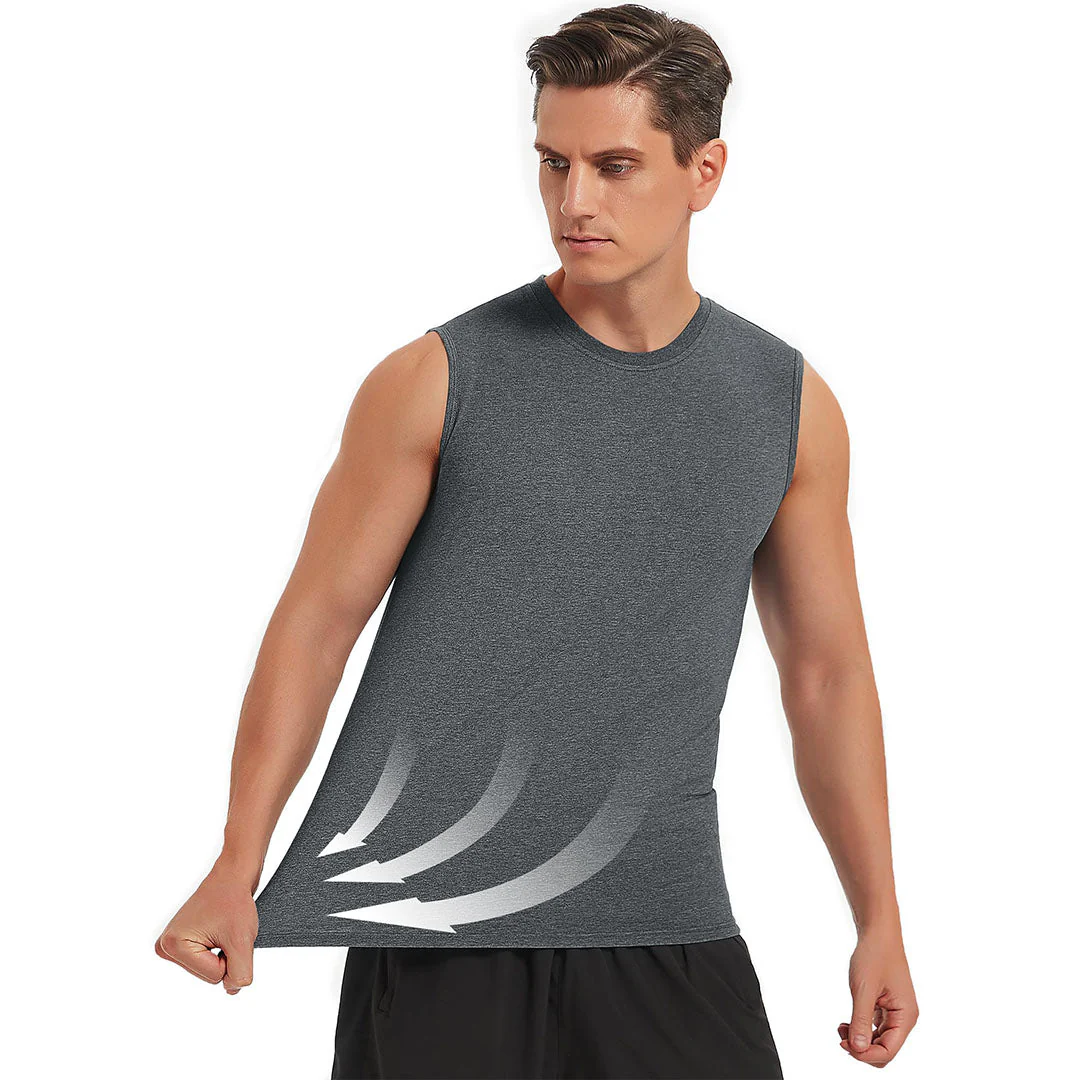 Men's Bodybuilding Tank Tops Cotton Workout T-Shirts