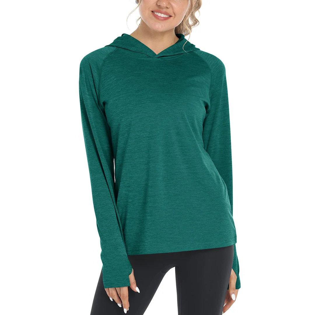 Women's Quick Dry UPF 50+ Hoodie Long Sleeve Shirts