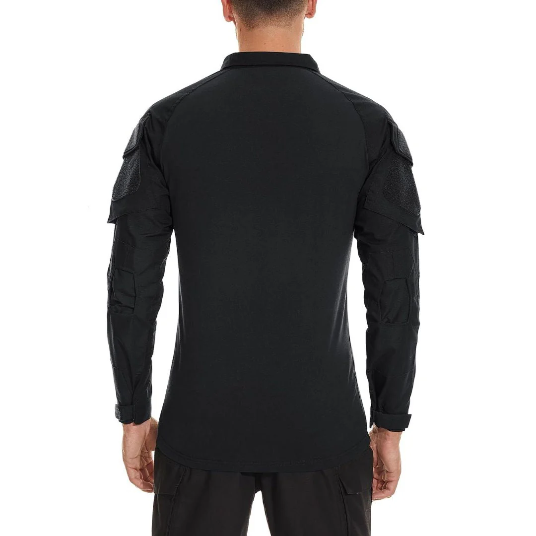 Men's Tactical 1/4 Half Zip Sweatshirt Assault Design Combat Shirt