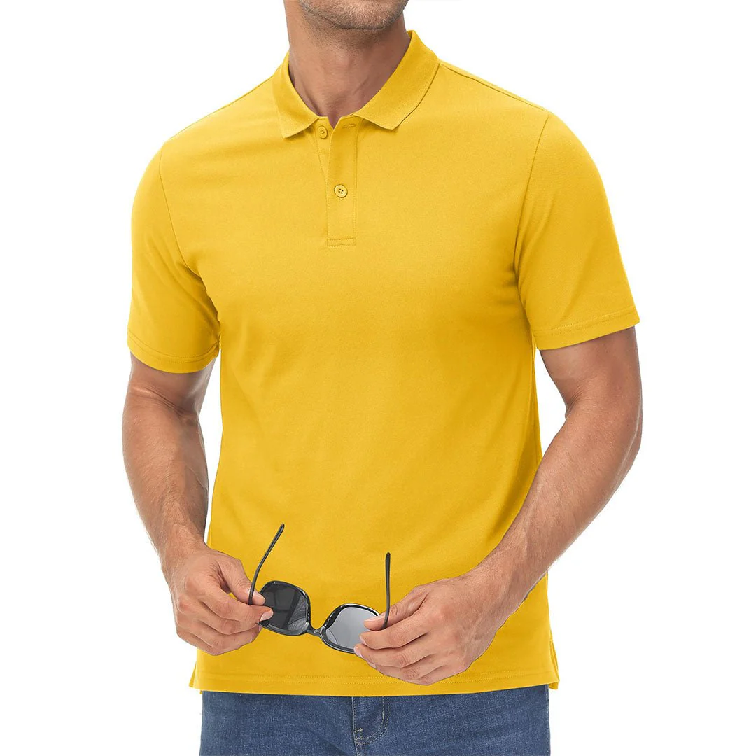 Men's Cooling Summer Casual Pique Polo T-shirts
