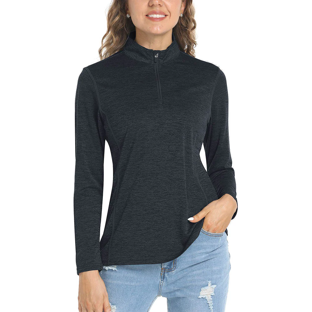 Women's UPF 50+ 1/4 Zip Quick Dry Hiking Shirts