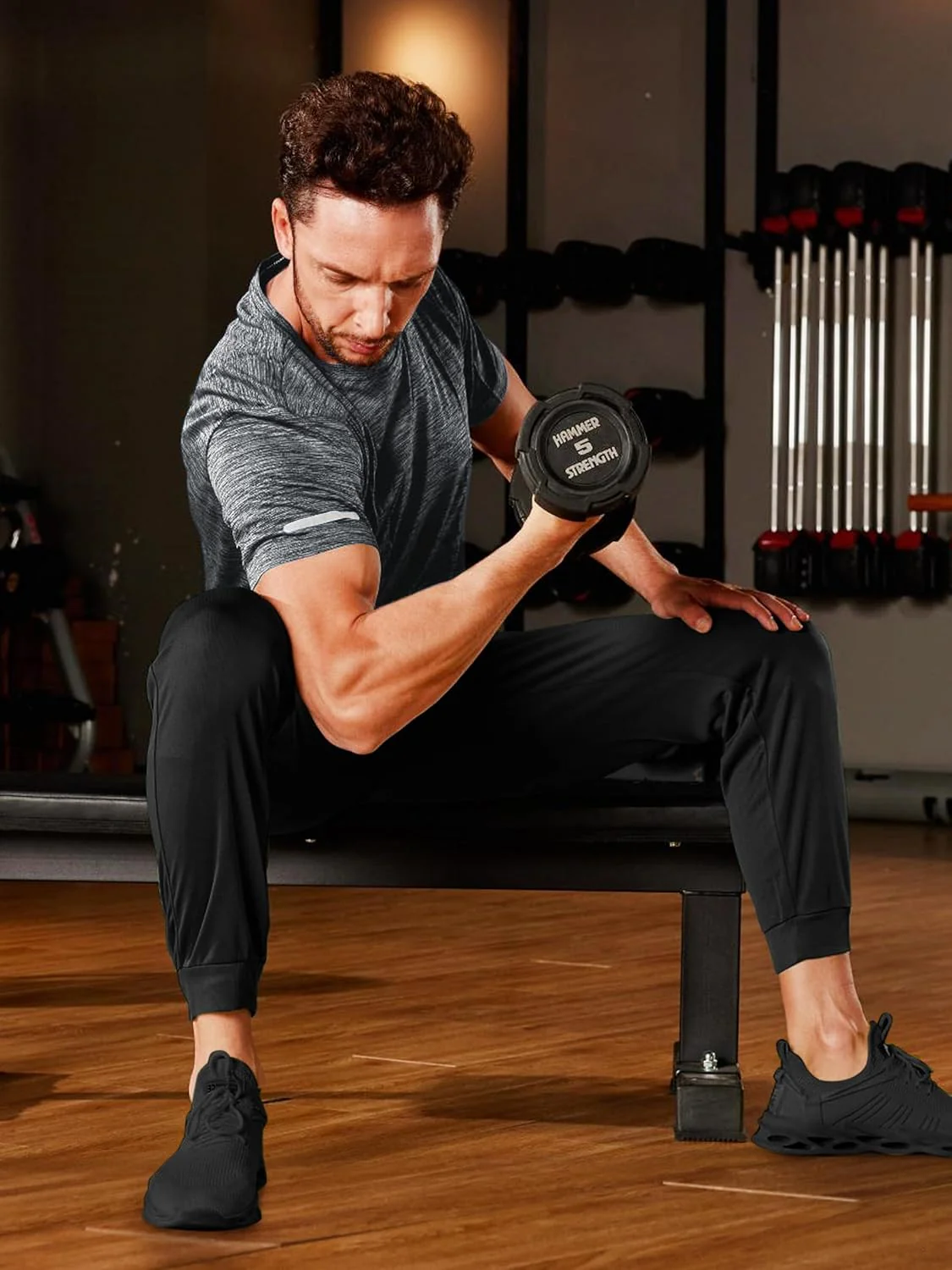 Men's Quick-Dry Workout Crew Neck T-Shirt