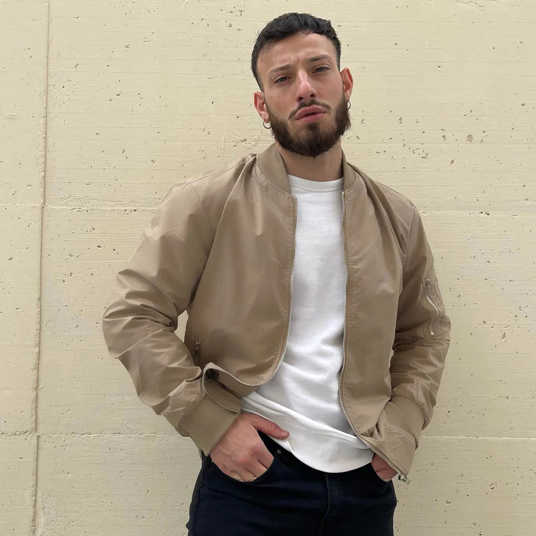 Men's Bomber Zip Pockets Outdoor Sport Jackets