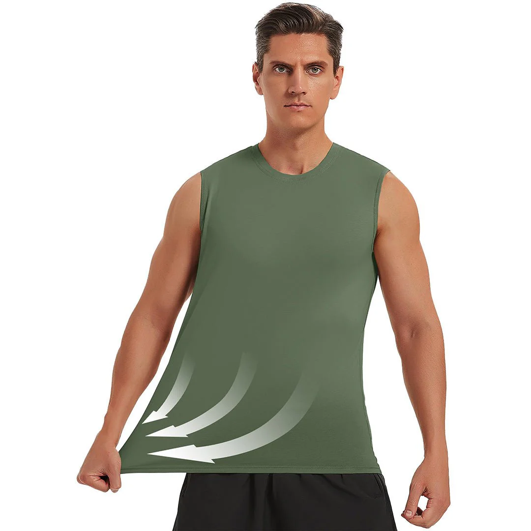 Men's Bodybuilding Tank Tops Cotton Workout T-Shirts