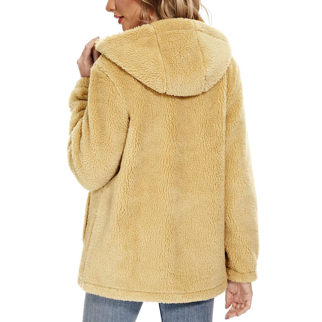 Women's Fuzzy Sherpa Fleece Fluffy Jackets