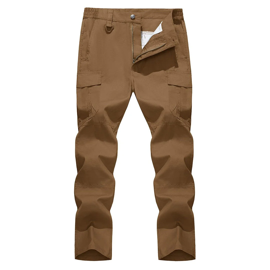 Men's 9 Pockets Ripstop Water Repellent Tactical Pants