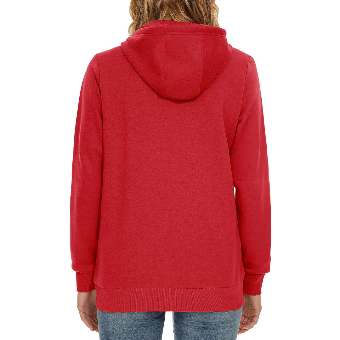 Women's Casual Lightweight  Fleece Hoodies Sportswear Jacket