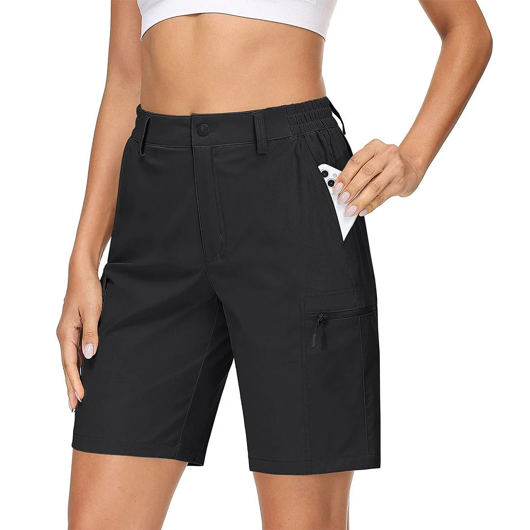 Women's Hiking Workout Quick Dry Cargo Shorts Multi Pockets