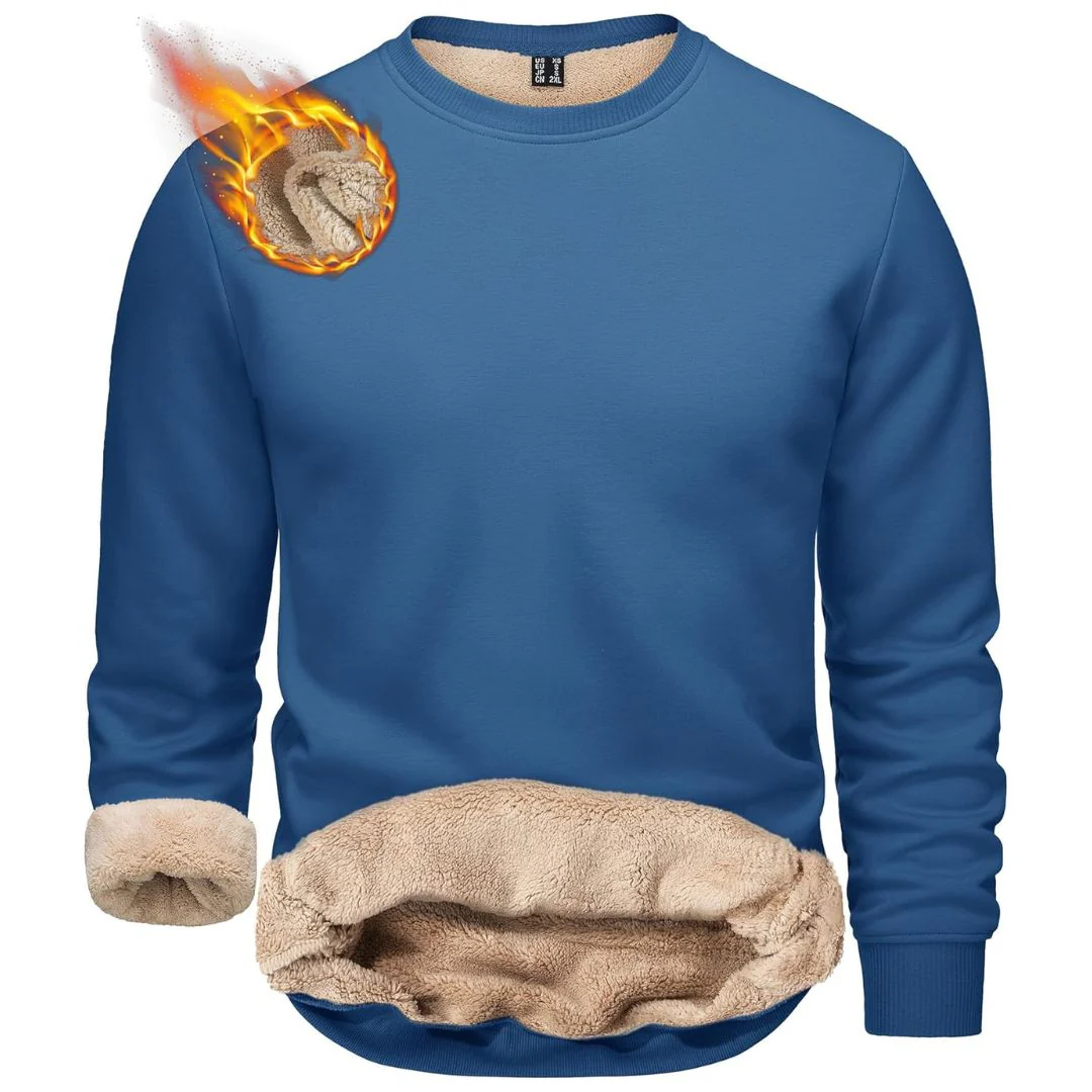 Men's Uncw Sweatshirts Vintage Crewneck Winter Active Warm Outdoor