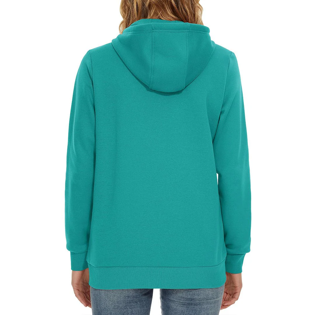 Women's Casual Lightweight  Fleece Hoodies Sportswear Jacket