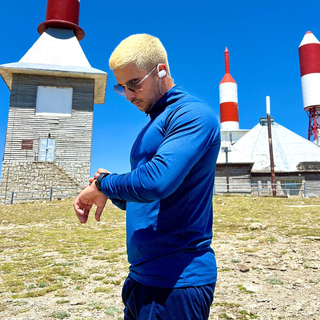 Men's 1/4 Zip Pullover Shirts Sun Protection UPF 50+ Long Sleeve