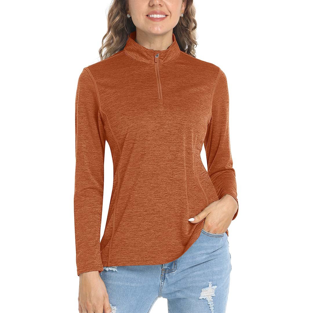Women's UPF 50+ 1/4 Zip Quick Dry Hiking Shirts