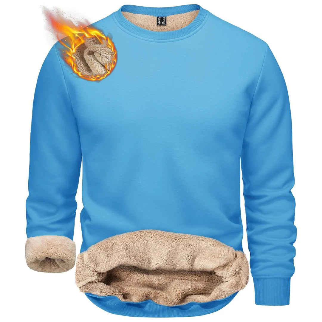 Men's Uncw Sweatshirts Vintage Crewneck Winter Active Warm Outdoor