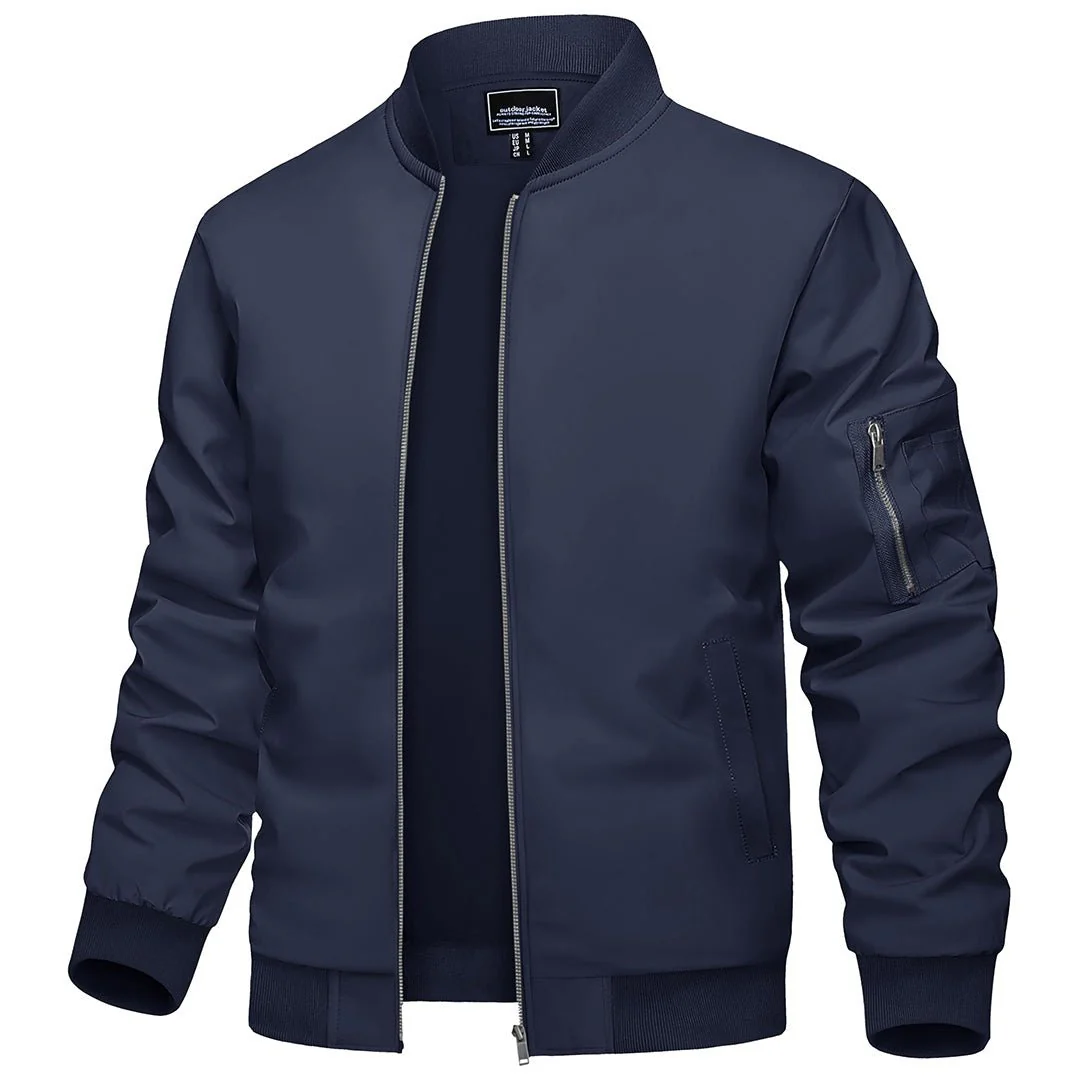 Men's Lightweight Bomber Zip Jackets