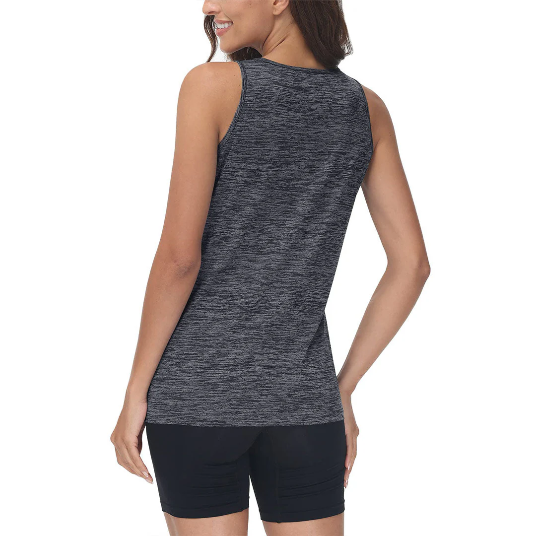 Women's Lightweight Athletic Yoga Crewneck Tank Tops