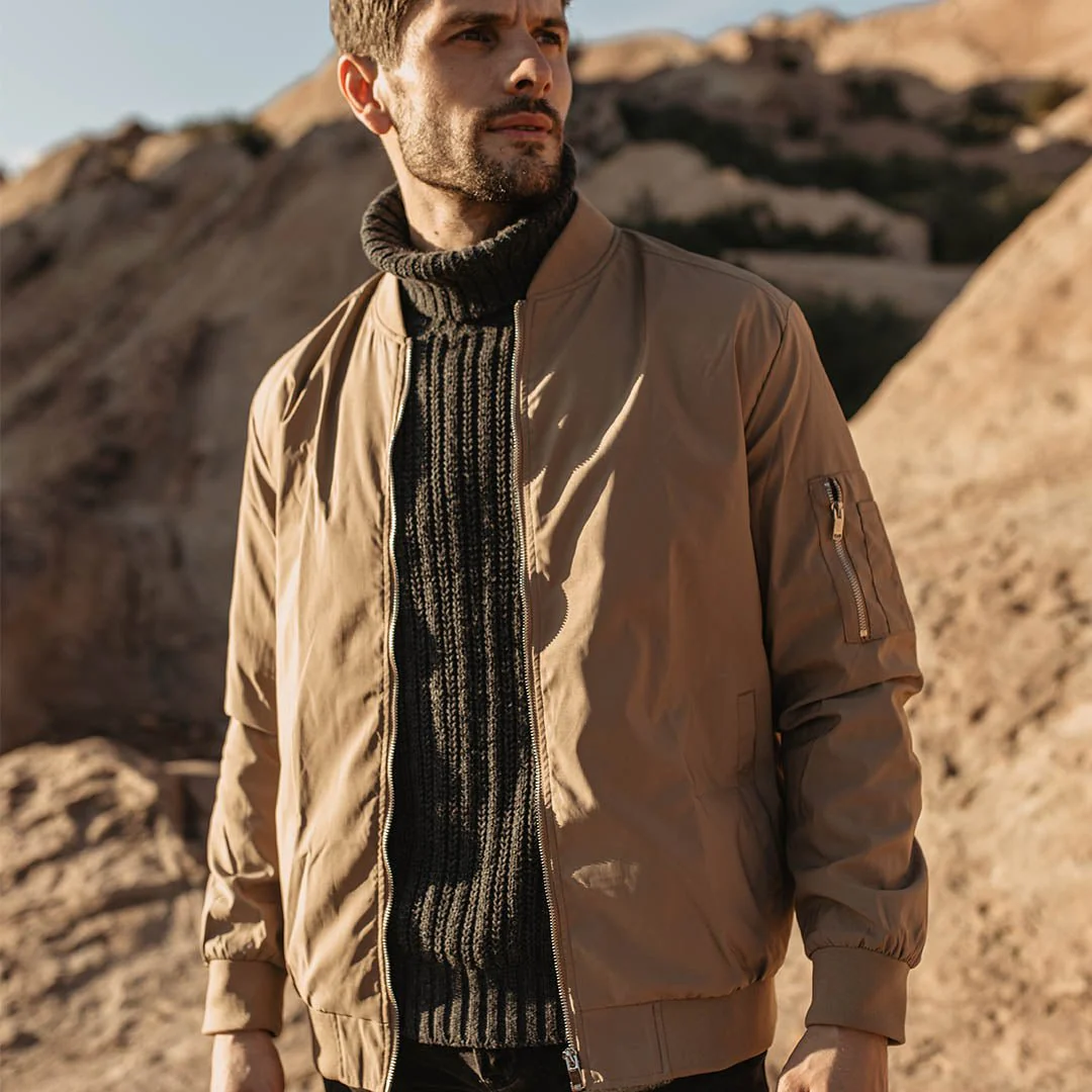 Men's Lightweight Bomber Zip Jackets