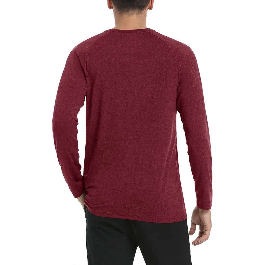 Men's UPF 50+ Fishing Swim Long Sleeve Shirts