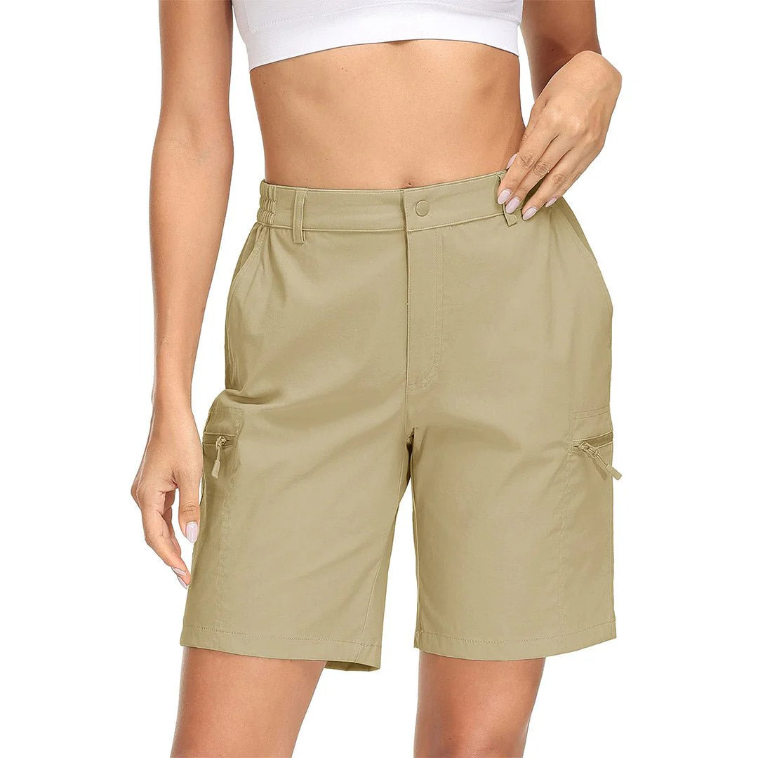 Women's Hiking Workout Quick Dry Cargo Shorts Multi Pockets