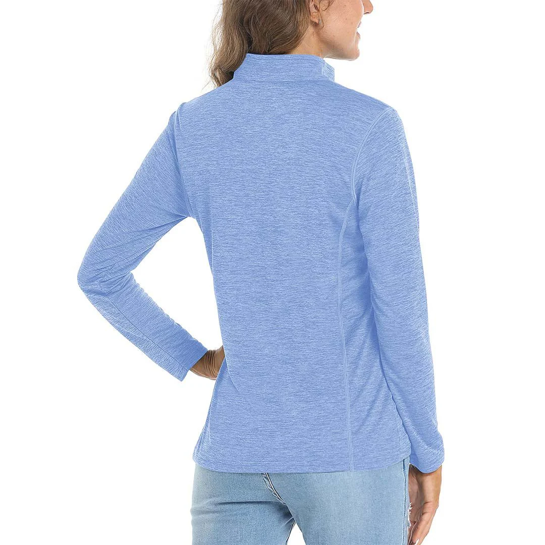 Women's UPF 50+ 1/4 Zip Quick Dry Hiking Shirts