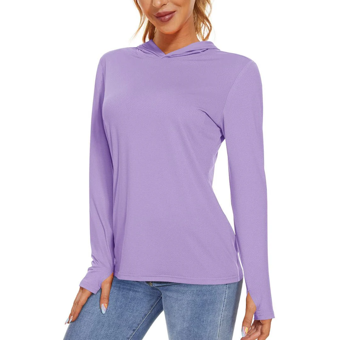 Women's UPF 50+ Sun Protection Long Sleeve Hoodies Shirts