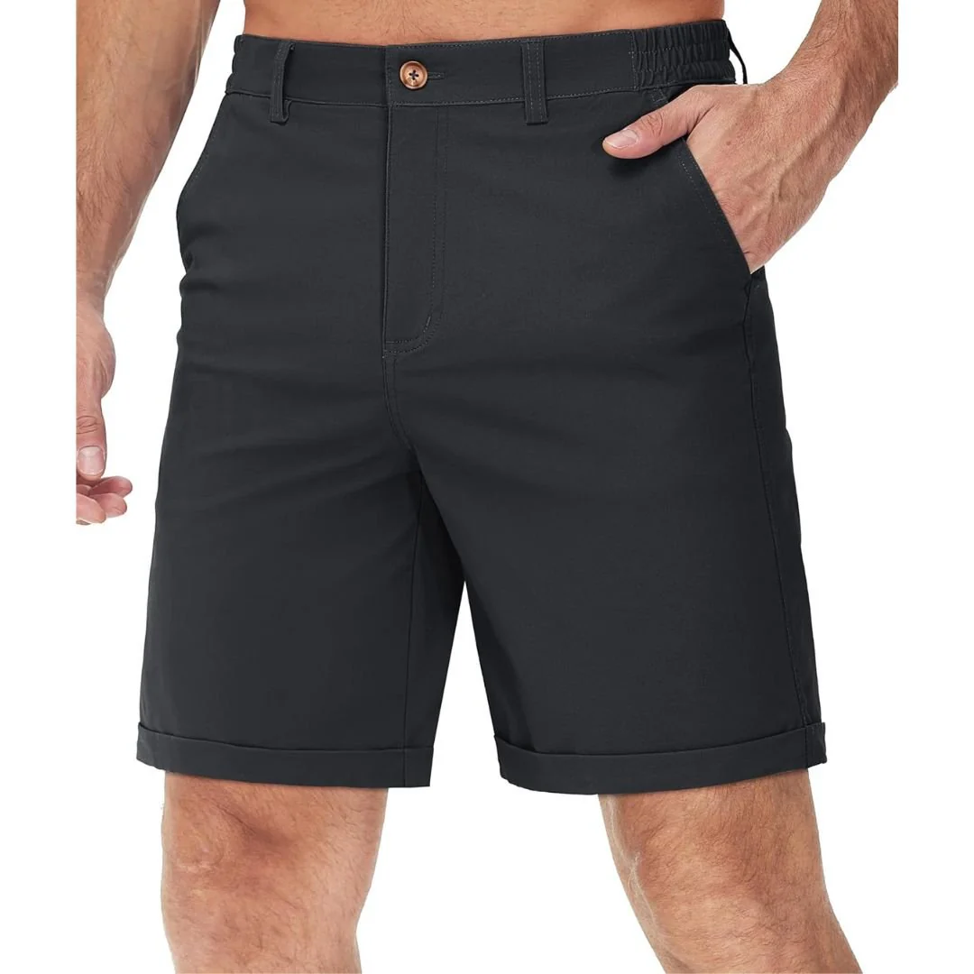 Men's Classic Stretch Chino Shorts with Pockets