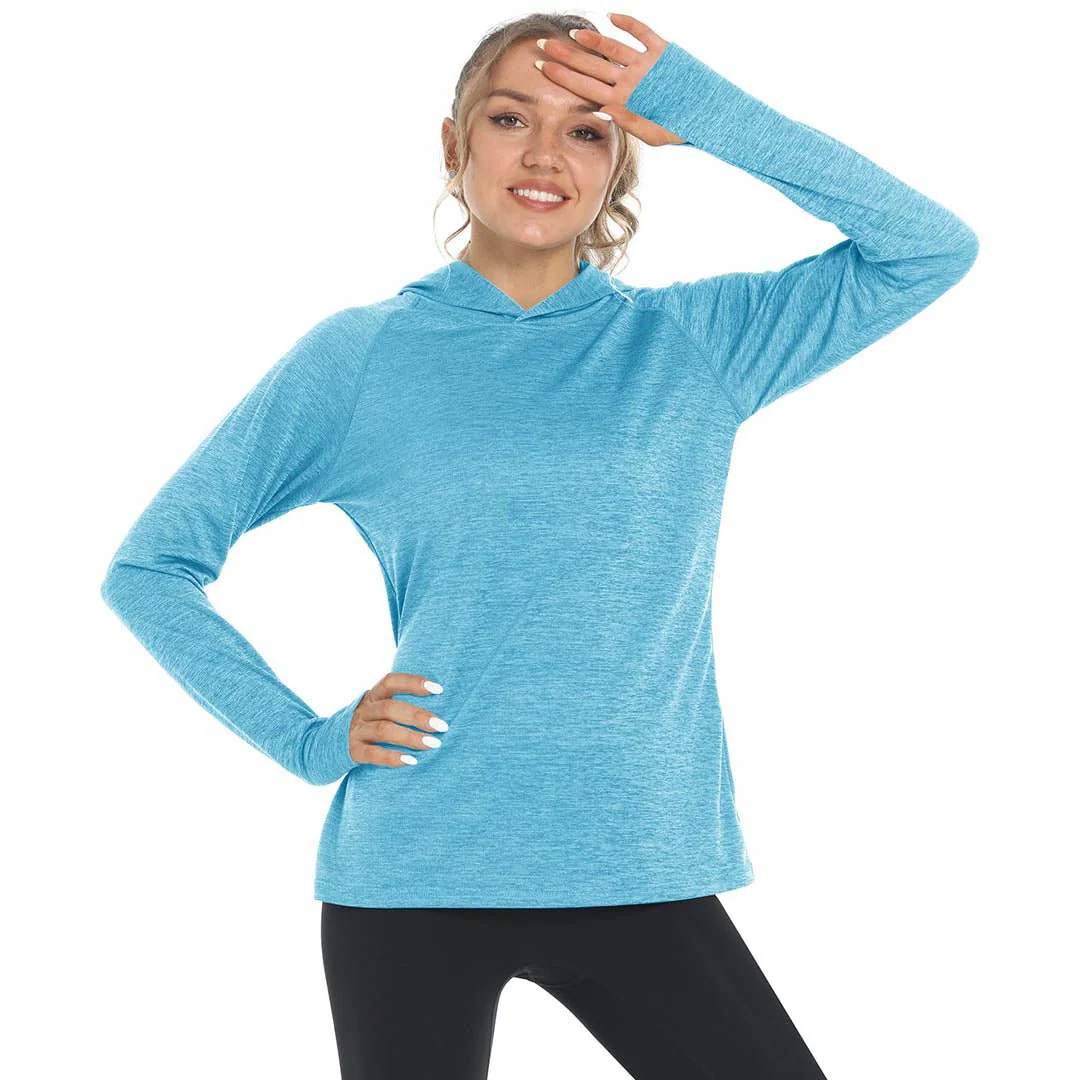 Women's Quick Dry UPF 50+ Hoodie Long Sleeve Shirts
