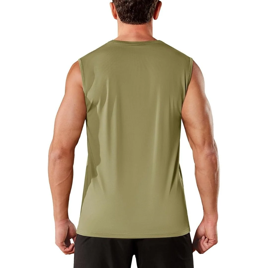Men's UPF 50+ Sleeveless Quick Dry Gym Tank Tops