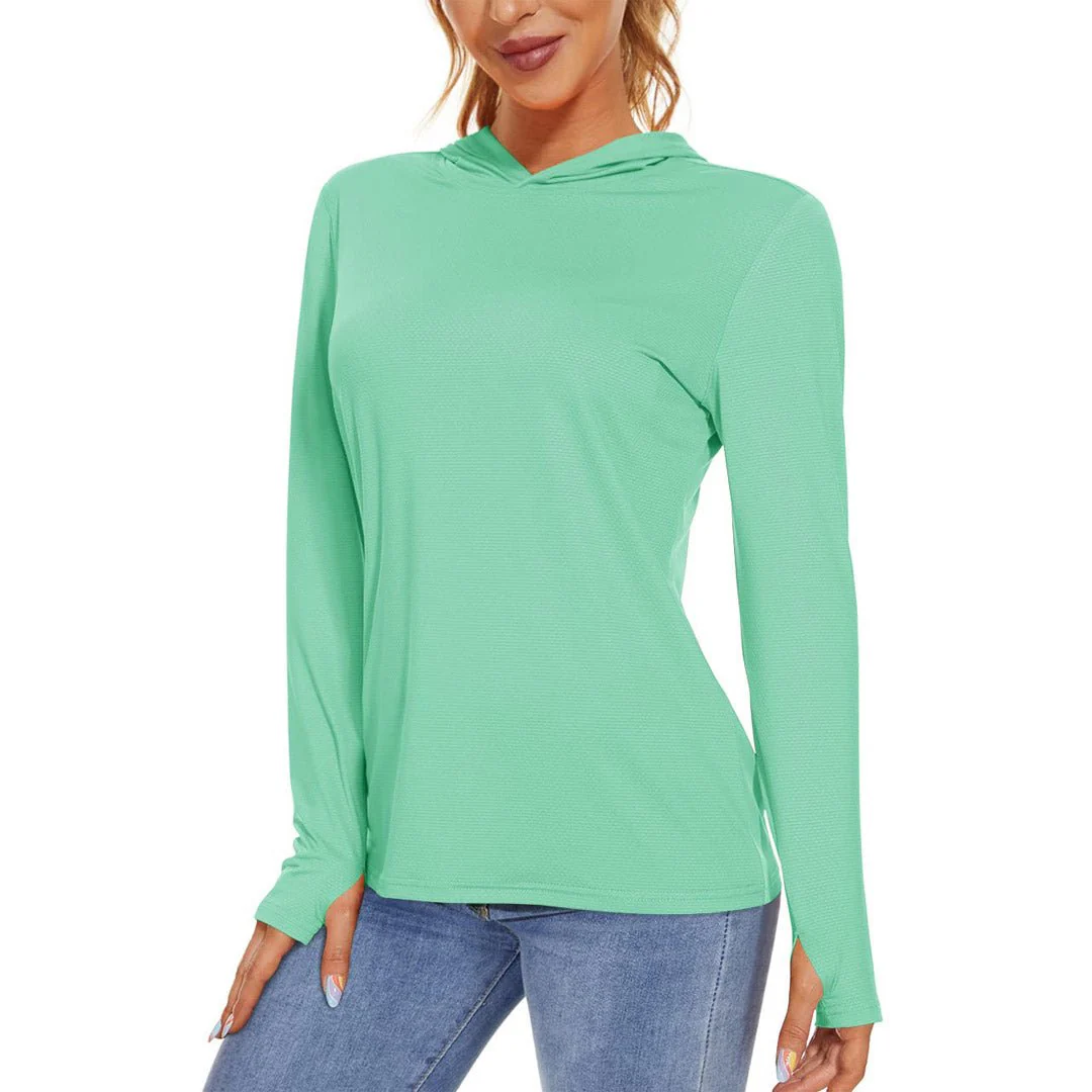 Women's UPF 50+ Sun Protection Long Sleeve Hoodies Shirts