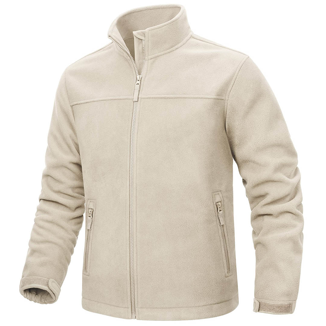 Men's Lightweight Full Zip Casual Fleece Jacket