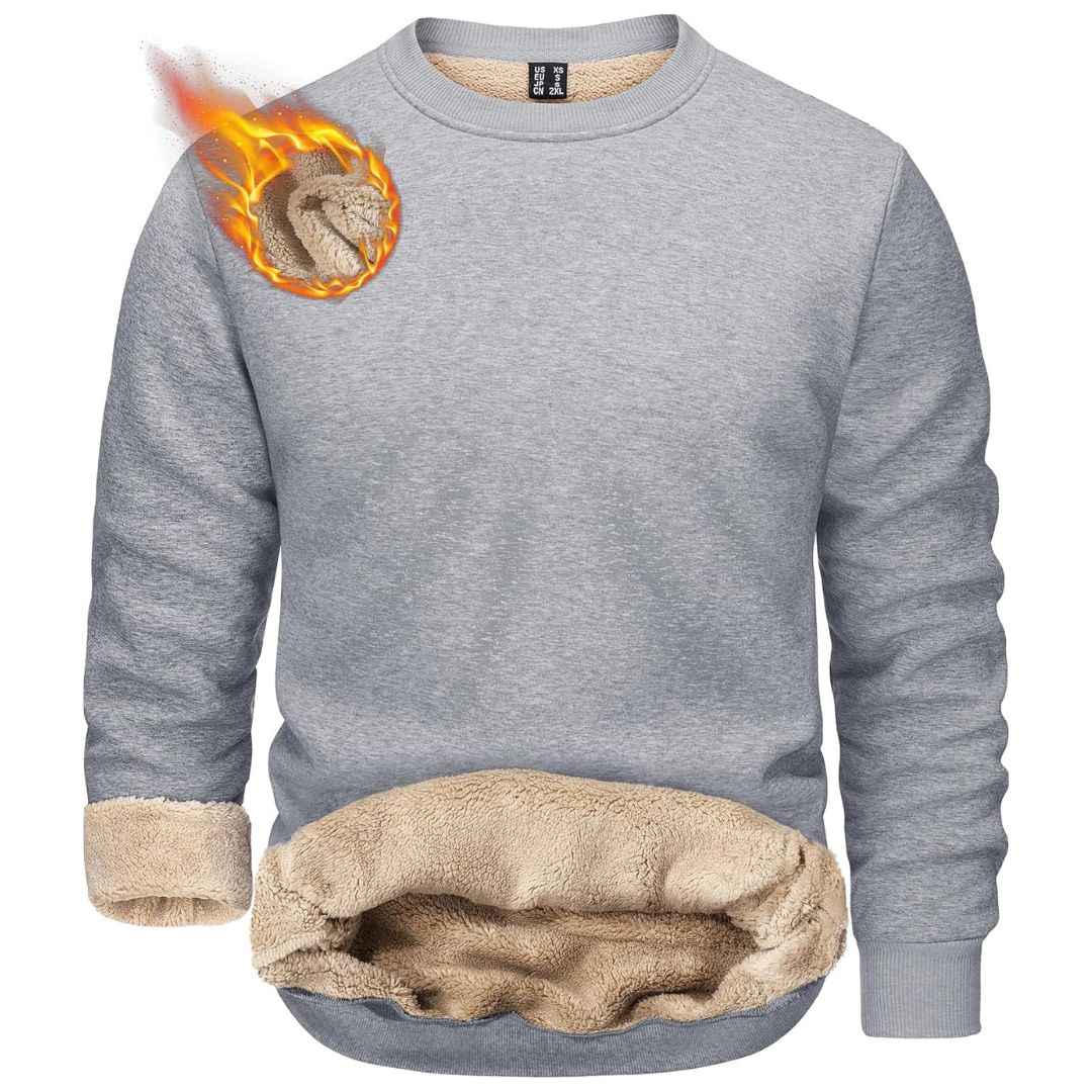 Men's Uncw Sweatshirts Vintage Crewneck Winter Active Warm Outdoor