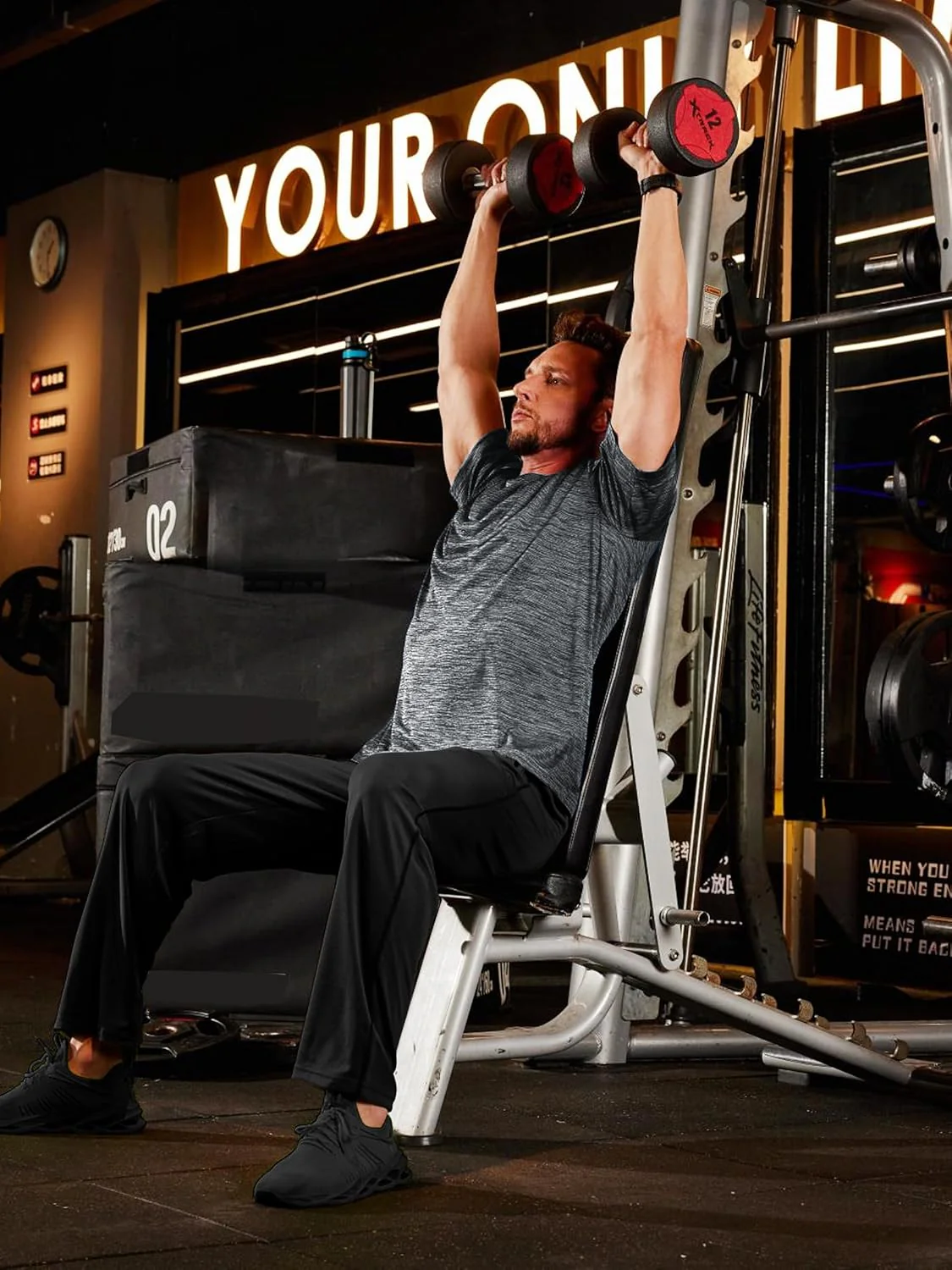 Men's Quick-Dry Workout Crew Neck T-Shirt