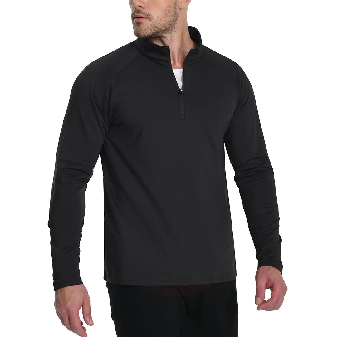 Men's 1/4 Zip Athletic Pullover Fleece Lined Sweatshirts