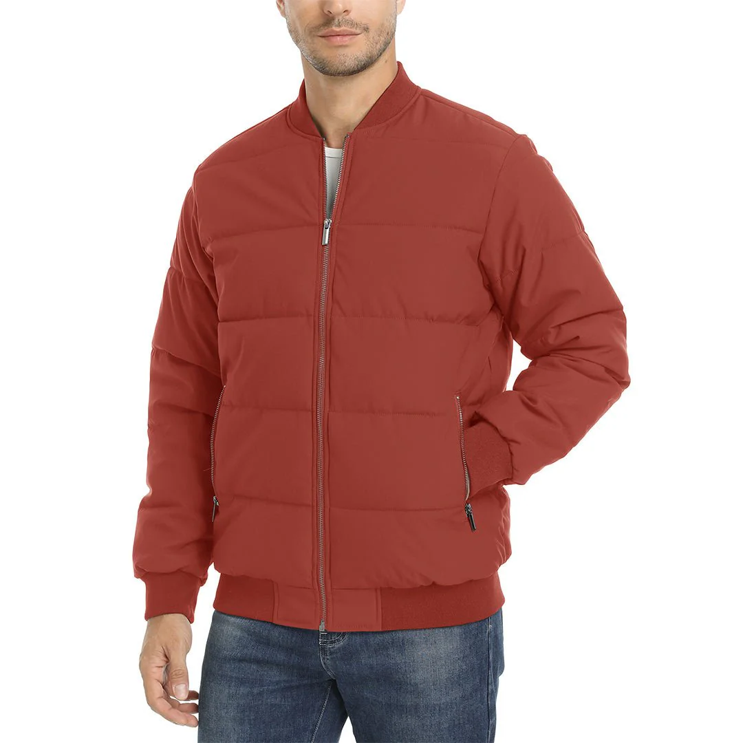 Men's Quilted Puffer Jacket Lightweight Water-Resistant Warm Winter Coat