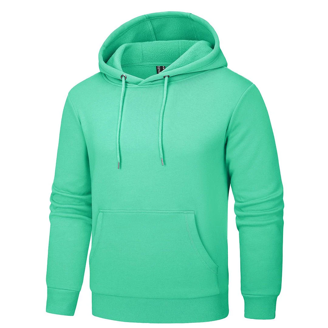 Men's Pullover Fleece Zip Up Hoodie Cotton Casual Lightweight Sweatshirt