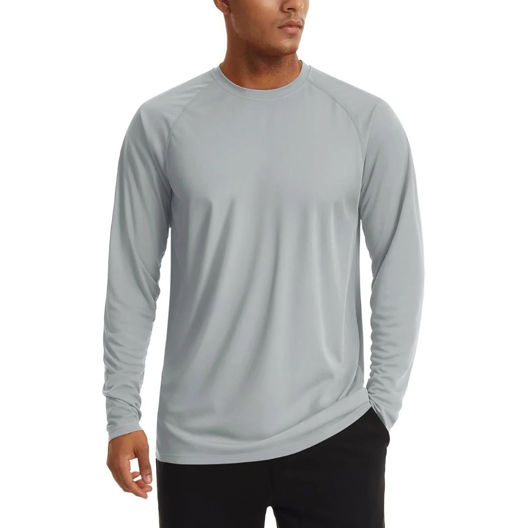 Men's UPF 50+ Long Sleeve Quick Dry Sun Protection Shirt