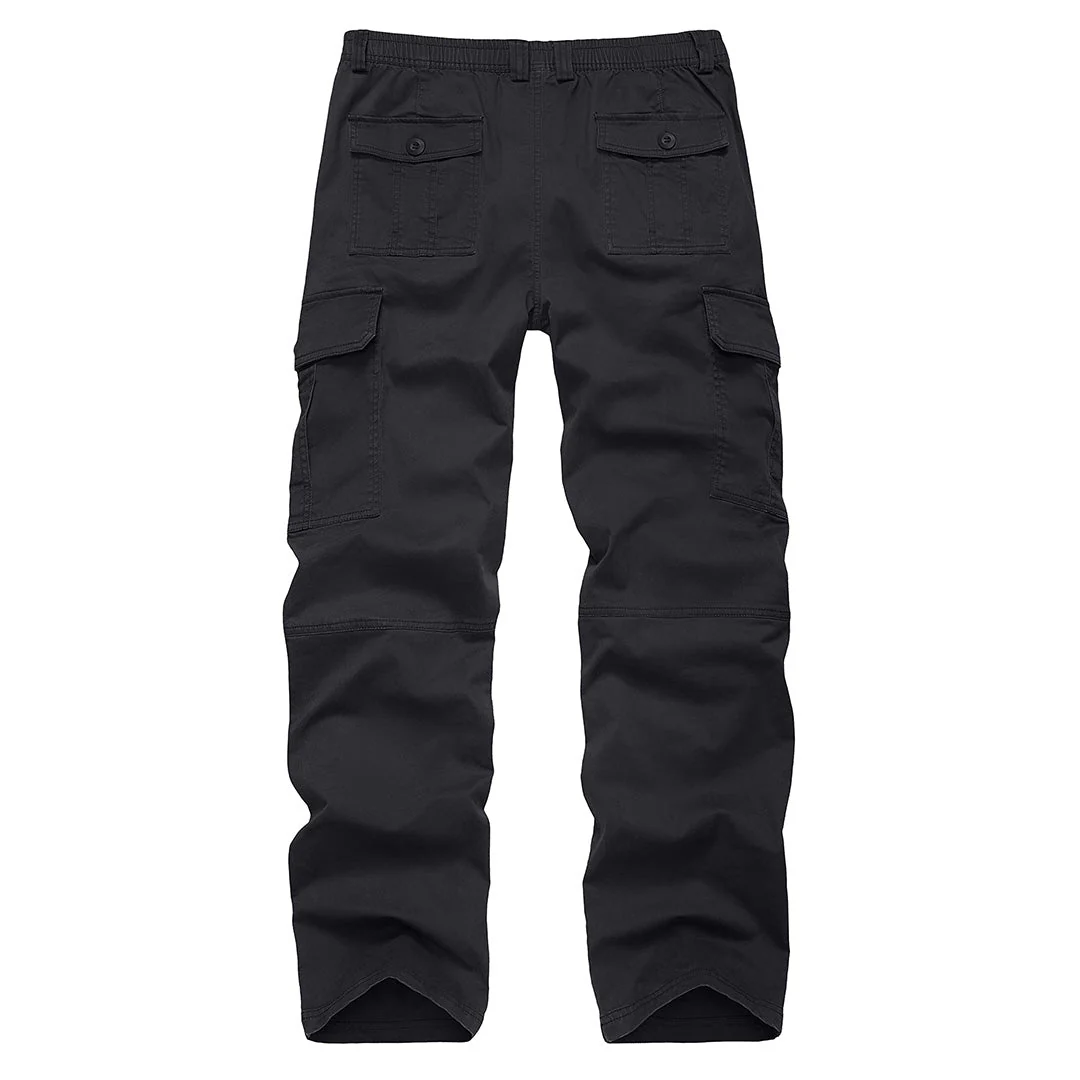 Men's Cotton Casual Classic Straight Leg Pants