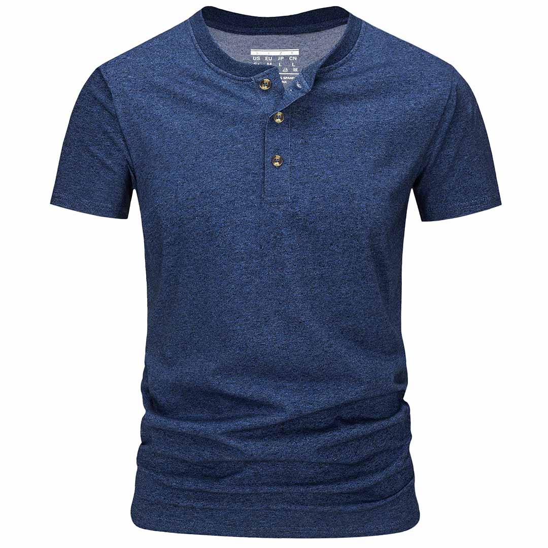 Men's Casual Cotton Henley Shirts