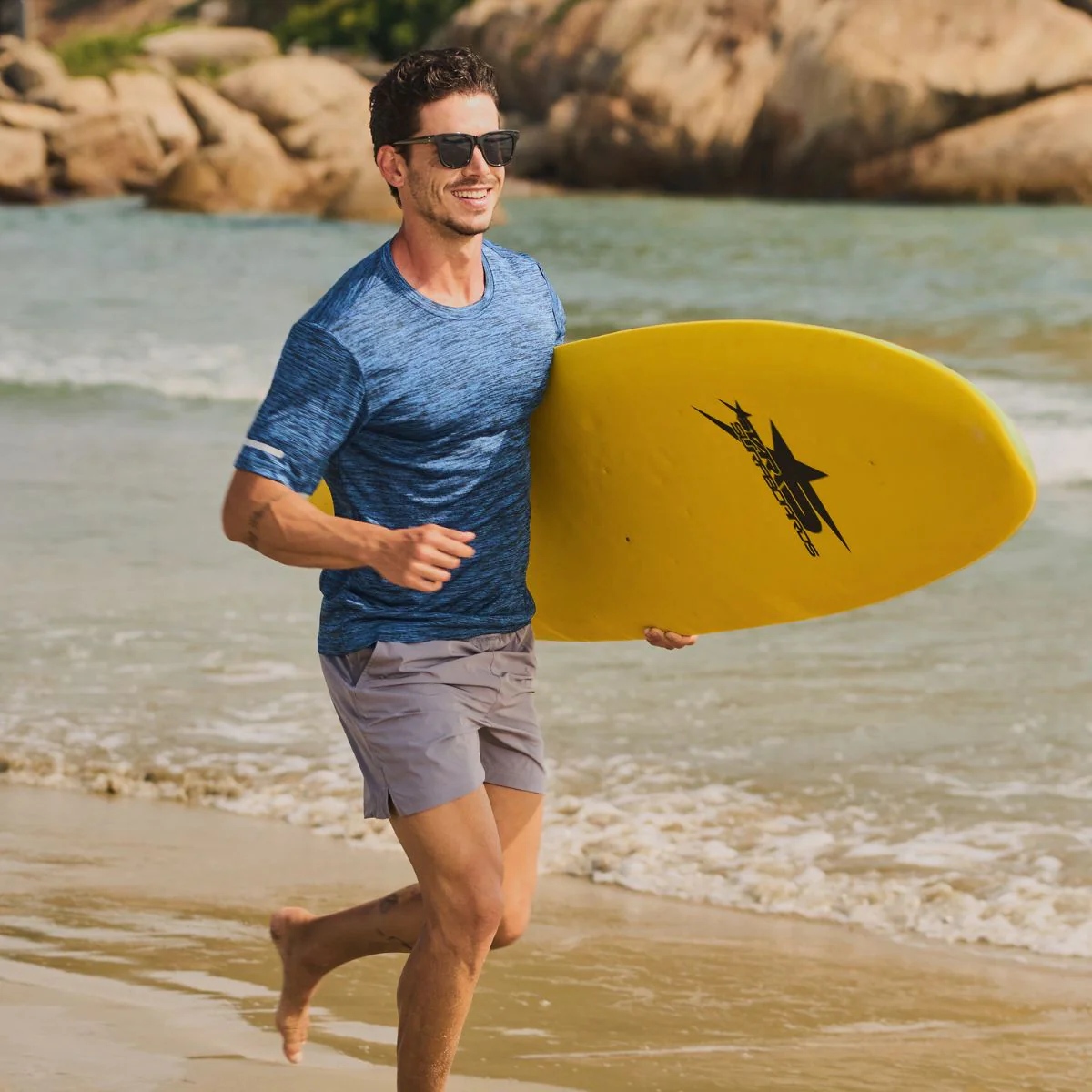 Men's Quick-Dry Workout Crew Neck T-Shirt