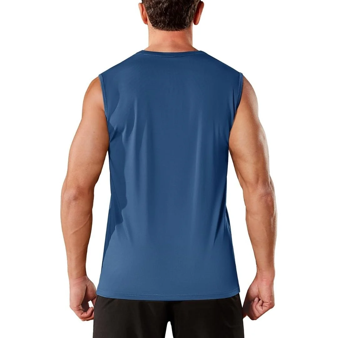 Men's UPF 50+ Sleeveless Quick Dry Gym Tank Tops