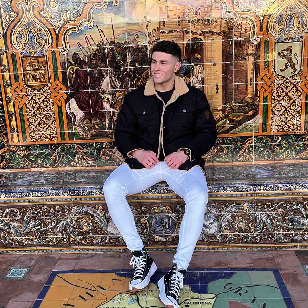 Men's Winter Jacket Sherpa Fleece Lined Cargo Coat with Multi Pockets